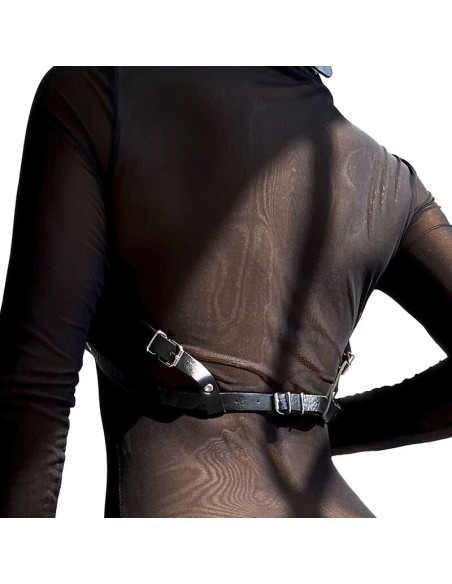 SUBBLIME - LEATHER CHEST HARNESS BLACK ONE SIZE