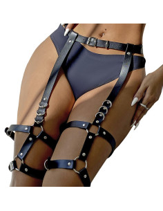 SUBBLIME - GARTER HARNESS WITH RINGS ONE SIZE 2