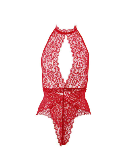 SUBBLIME - 953881 OPEN CUP BODYSUIT RED L-XL