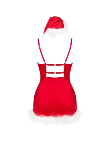 LIVCO CORSETTI FASHION - AGETHE LC 90607 CHEMISE THONG CHRISTMAS HAT L-XL