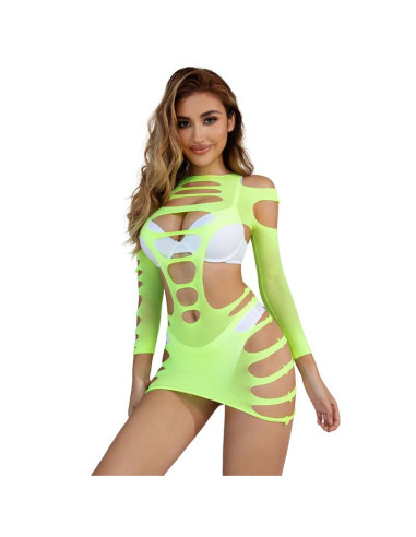 SUBBLIME - 952280 ŽALIA ILGŲ RANKOVIŲ TINKLELĖ SU ELASTINE MEDŽIAGA, VIENO DYDŽIO
