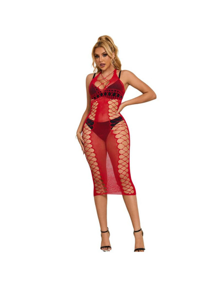 SUBBLIME - 952327 ILGA RAUDONA TINKLINĖ SUKNELĖ, VIENO DYDŽIO