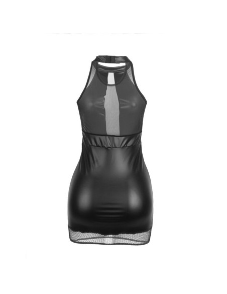SUBBLIME - 955489 SUKNELĖ SU APATINE AKIMIRKA IR PERSKAIDRIAMOMIS DĖŽUTĖMIS JUODA L-XL