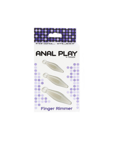 TOYJOY - ANAL PLAY 3-PIECE TRANSPARENT FINGER RIMMER