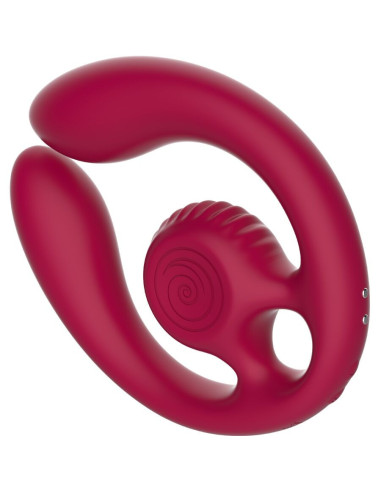 SNAIL VIBE - GIZI DUO COUPLES STIMULATOR REMOTE CONTROL BURGUNDY