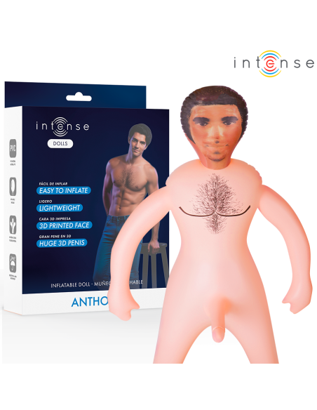 INTENSE LĖLĖS - ANTHONY PŪSTINĖ LĖLĖ SU 3D PENIU