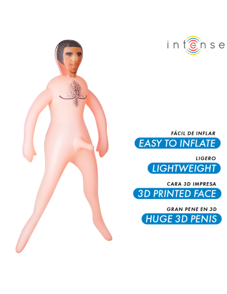 INTENSE LĖLĖS - ANTHONY PŪSTINĖ LĖLĖ SU 3D PENIU