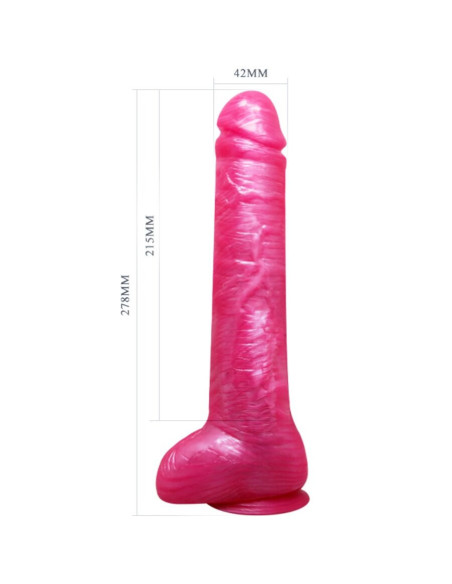 BAILE - REALISTIC PINK DILDO DONG WITH SUCTION CUP