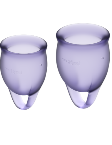 SATISFYER - FEEL CONFIDENT MENSTRUAL CUP PURPLE 15 20 ML