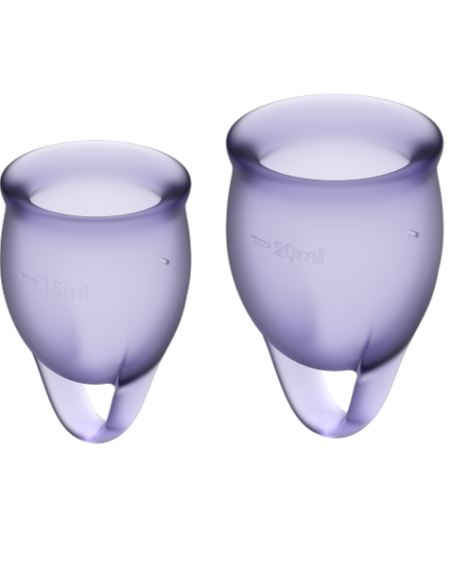SATISFYER - FEEL CONFIDENT MENSTRUAL CUP PURPLE 15 20 ML