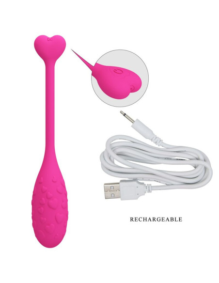 PRETTY LOVE - APP CONTROLLED PINK FISHER VIBRATING EGG