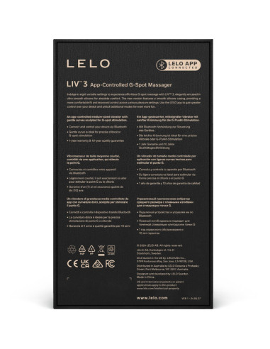 LELO - LIV 3 G-SPOT STIMULIATORIUS VIOLETINIS