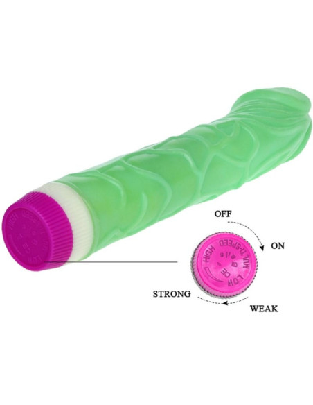 BAILE - MALONUMŲ BANGŲ VIBRATORIUS 23 CM ŽALIAS