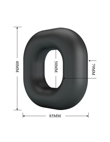 CRAZY BULL - WALDEN SUPER SOFT SILICONE COCK RING BLACK