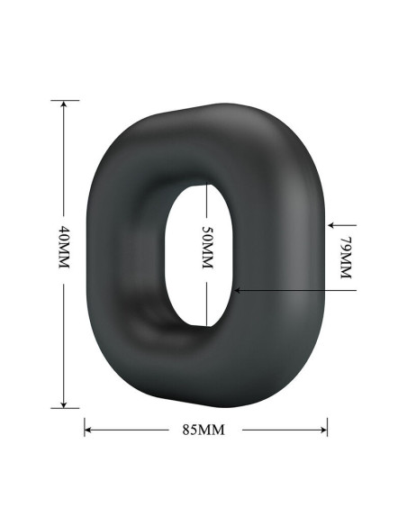 CRAZY BULL - WALDEN SUPER SOFT SILICONE COCK RING BLACK