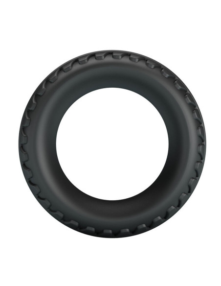 CRAZY BULL - MERRITT TEXTURED SILICONE COCK RING BLACK