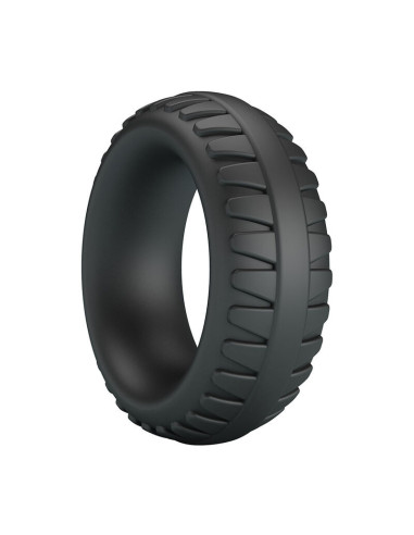 CRAZY BULL - MERRITT TEXTURED SILICONE COCK RING BLACK