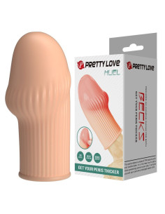 PRETTY LOVE - HUEL PENIS SLEEVE GET YOUR PENIS THICKER FLESH COLOR