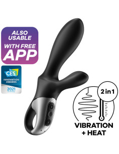 SATISFYER – HEAT CLIMAX ANALINIO VIBRAVIRAVIMO PROGRAMĖLĖ, JUODA