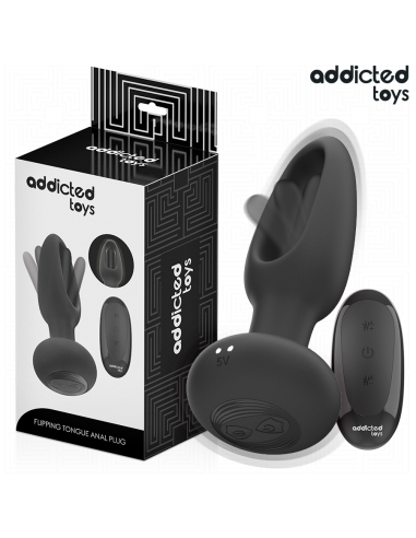ADDICTED TOYS - ANALINIS KAIŠTIS SU VIBRUOJANČIU LIEŽUVIU IR NUOTOLINIO VALDYMO PULTU