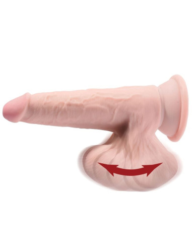 KING COCK - PLUS 3D DILDO SUPAMOJANTYS KAMUOLIAI 20,3 CM