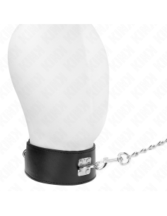 KINK - NECKLACE WITH BELT 65 CM WITH WIDE BLACK STRAP ADJUSTABLE 33.5-41 CM X 5 CM 2