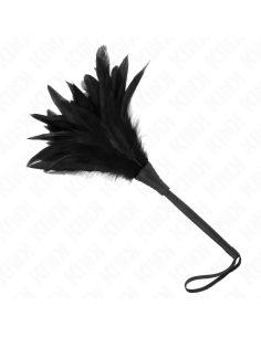 KINK - BLACK MAIDS HORN SHAPED TICKLE CHICKEN FEATHERS 36 CM 2