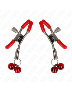 KINK - RAUDONAS DVIGUBAS VARPELO FORMOS SPENELIŲ LAIKIKLIS 6 CM 2