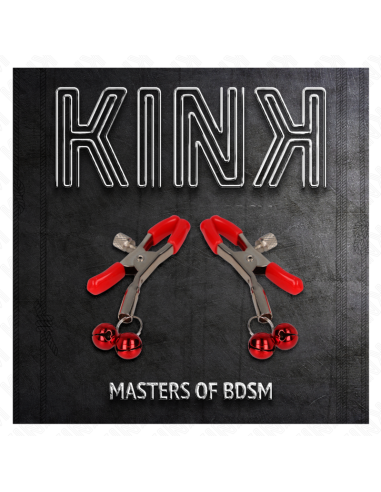 KINK - RAUDONAS DVIGUBAS VARPELO FORMOS SPENELIŲ LAIKIKLIS 6 CM