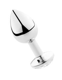 SECRETPLAY - PLUG ANAL TRANSPARENT ALUMINUM 7CM
