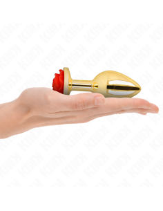 KINK - PLUG ANAL GOLD ROSE RED SIZE L