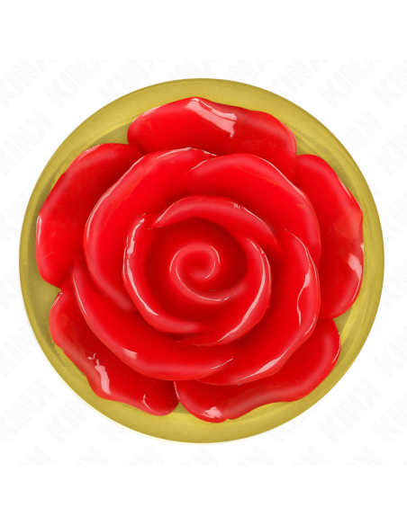 KINK - PLUG ANAL GOLD ROSE RED SIZE L