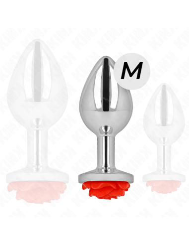 KINK - PLUG ANAL ROSE RED SIZE M