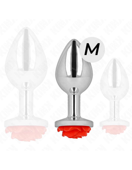 KINK - PLUG ANAL ROSE RED SIZE M
