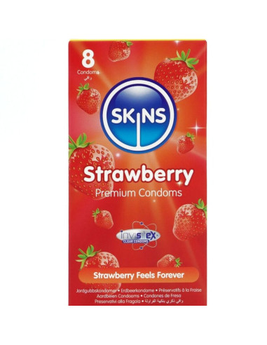 SKINS - BRAŠKIŲ PREMIUM PREZERVATYVŲ PAKUOTĖ, 8 vnt.