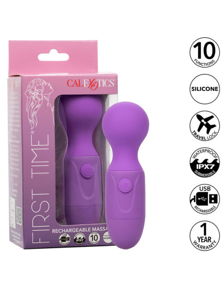 CALEXOTICS - FIRST TIME RECHARGEABLE MASSAGER 10 VIBRATIONS PURPLE