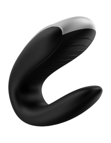 SATISFYER - DOUBLE FUN PARTNER VIBRATOR BLACK
