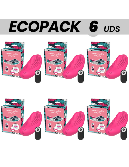 ECOPACK 6 VIENETAI - HAPPY LOKY VIBRUOJAMOS KELNĖS SU NUOTOLINIO VALDYMO VALDYMU