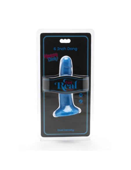 GET REAL - HAPPY DICKS DONG 12 CM MĖLYNAS