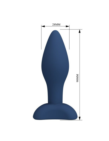MR PLAY - TAPERED SILICONE ANAL PLUG BLUE S
