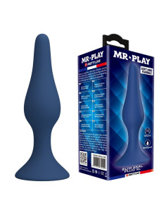 MR PLAY - TAPERED SILICONE ANAL PLUG BLUE XL