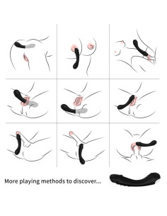 ARMONY - G-SPOT VIBRUOJAMAS DILDO, SILIKONINIS, JUODAS 2