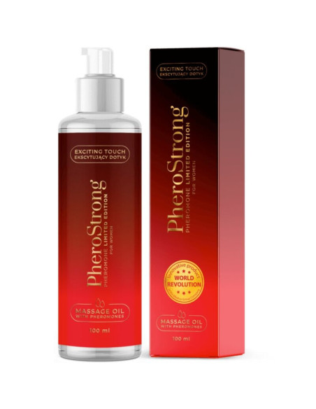 PHEROSTRONG - RIBOTO LEIDIMO MASAŽINIS ALIEJUS MOTERIMS 100 ML