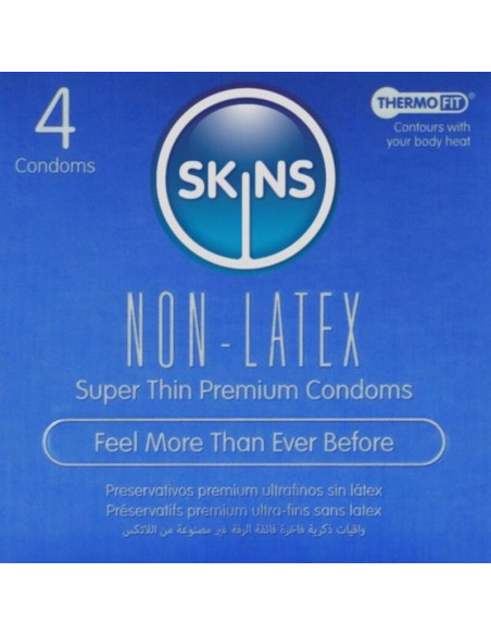 SKINS - LATEX-FREE CONDOMS PACK OF 4