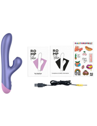 ROMP - PULSE RABBIT DUAL G-SPOT VIBRATOR ELECTRIC BLUE