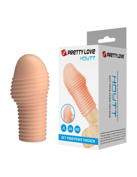 PRETTY LOVE - HOTTT PENIS SLEEVE GET YOUR PENIS THICKER NATURAL COLOR