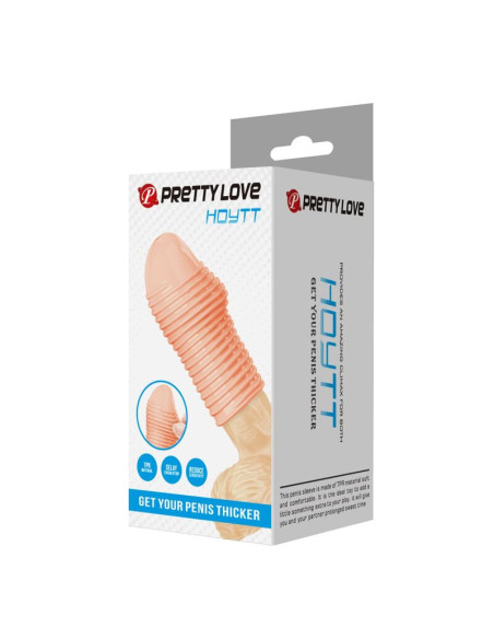 PRETTY LOVE - HOTTT PENIS SLEEVE GET YOUR PENIS THICKER NATURAL COLOR