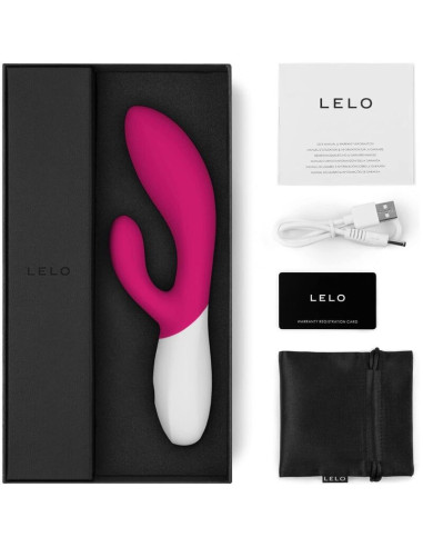 LELO - INA WAVE 2 VBRADOR PRABANGUS SPECIALUS MECHANIZMAS FUKSIJOS SPALVOS
