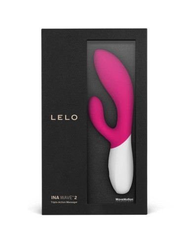 LELO - INA WAVE 2 VBRADOR PRABANGUS SPECIALUS MECHANIZMAS FUKSIJOS SPALVOS