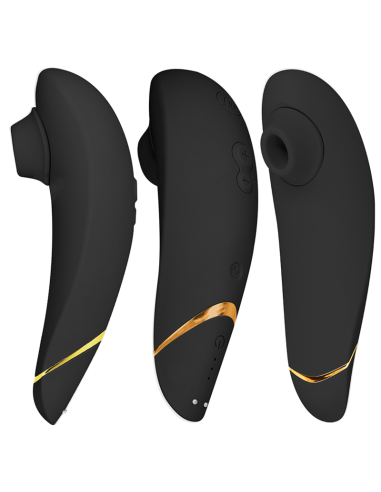 WOMANIZER - PREMIUM 2 KLITORIALO STIMULIATORIUS, JUODAS